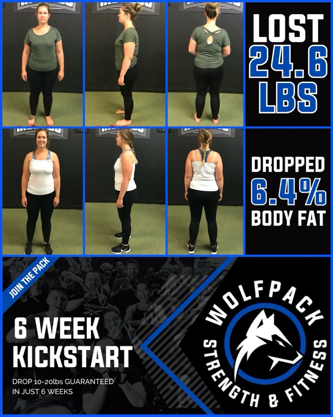 Wolfpack Strength & Fitness member transformation 1