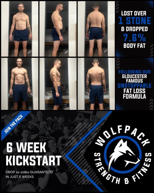 Wolfpack Strength & Fitness member transformation 3